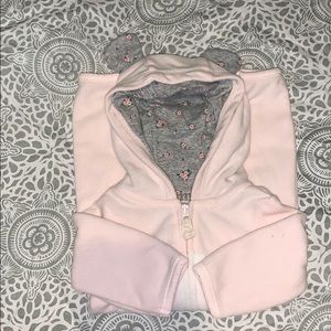 Fleece footless onesie